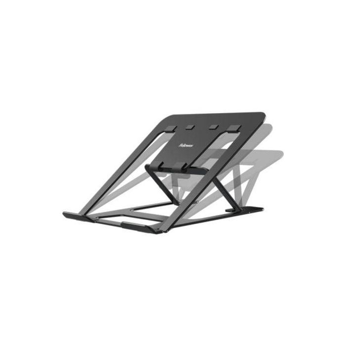 Fellowes 100138868 Soporte Elevador Portátil Alumia hasta 15" Aluminio Plegable con 6 Ajustes de Altura Ergonómico 1