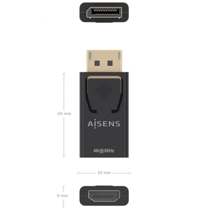 Adaptador DisplayPort a HDMI Aisens A125-0949 Negro 1