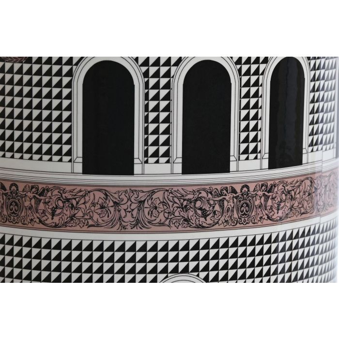 DKD Home Decor Lámpara Sobremesa Jing Door Neoclásico Porcelana Multicolor Negro Dorado Melocoton 40 x 40 x 67.5 cm 3