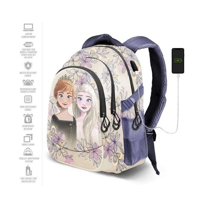 Karactermania Mochila Frozen 2 Run. Plus Fan Emotio 44x34x21 cm Ripstop Beige 3