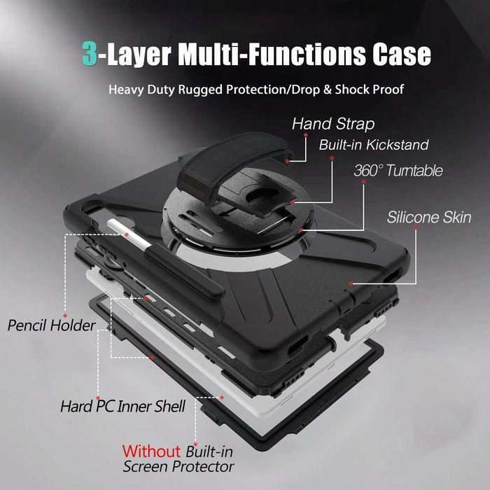 eSTUFF Galaxy Tab S6/S6 5G AUSTIN Defender Case without built-in screen protector - Black 2 eSTUFF Galaxy Tab S6/S6 5G AUSTIN Defender Case without built-in screen protector - Black 2