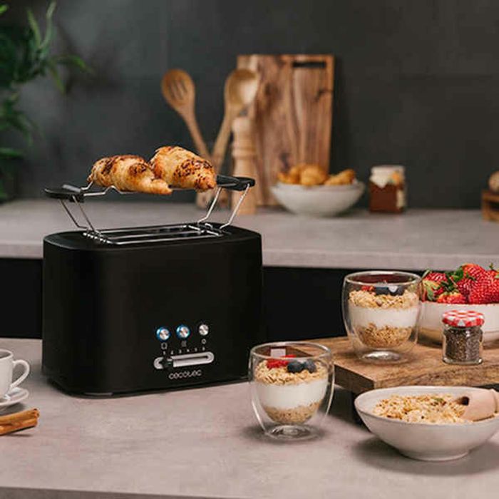 Tostadora Cecotec Toast&Taste 9000 Double 980 W Negro 2 Tostadora Cecotec Toast&Taste 9000 Double 980 W Negro 2