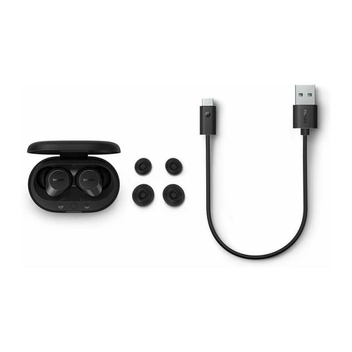 Philips TAT1209BK Auriculares Bluetooth con Estuche de Carga, Autonomía 6h, Negros 5
