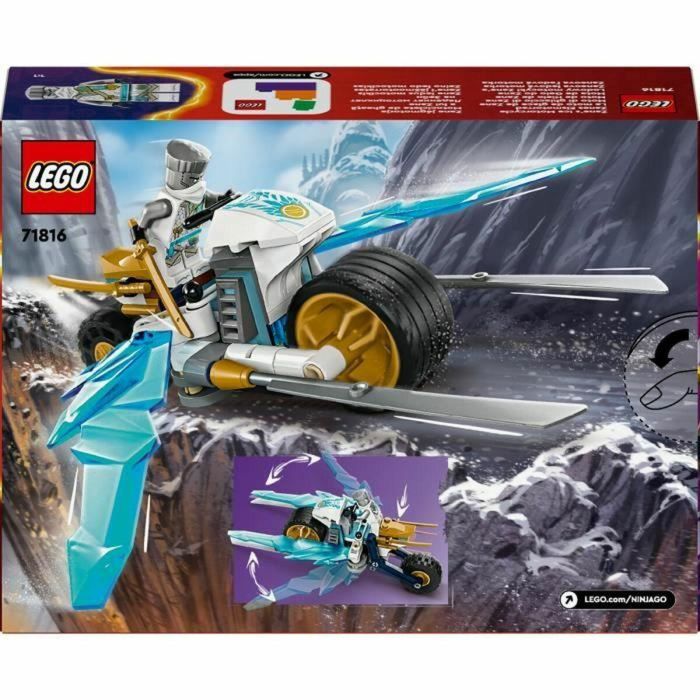 LEGO NINJAGO 71816 Bicicleta de Hielo de Zane - Con Minifigura, Juguete de Aventura Ninja 1