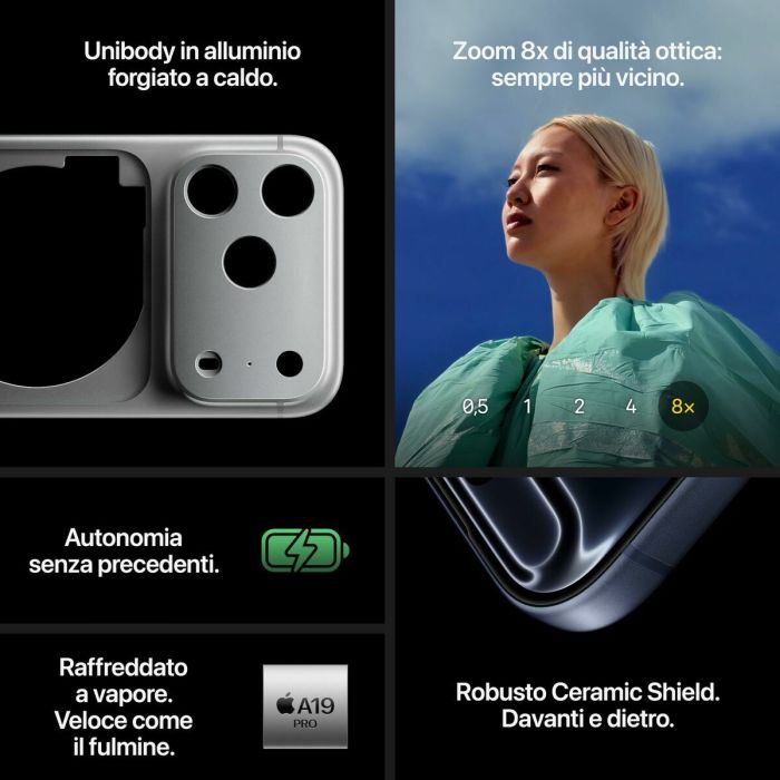 Smartphone Apple MG8H4QL/A 6,3" A19 Pro 256 GB Naranja 4 Smartphone Apple MG8H4QL/A 6,3" A19 Pro 256 GB Naranja 4