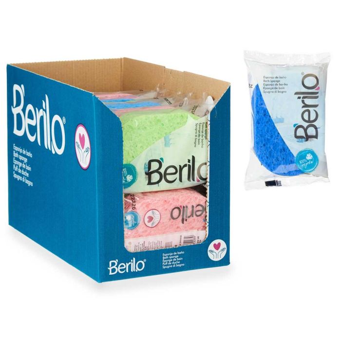 Esponja Baño Vegetal Surtidos Colores Berilo 12X3CM (18 Unidades) 2 Esponja Baño Vegetal Surtidos Colores Berilo 12X3CM (18 Unidades) 2