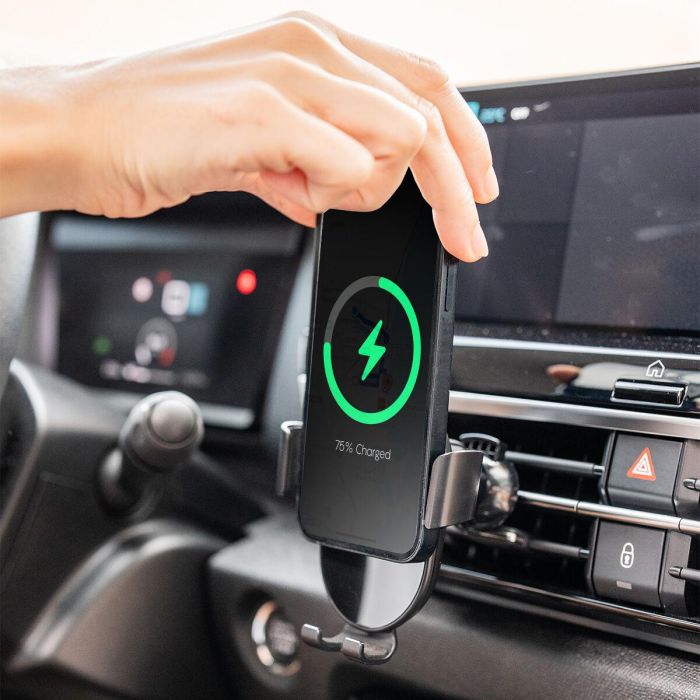 Soporte Cargador Rápido Inalámbrico para Coche Chakar InnovaGoods Soporte Cargador Rápido Inalámbrico para Coche Chakar InnovaGoods