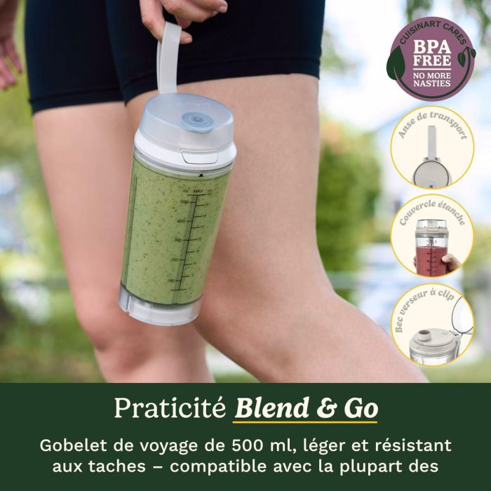 Cuisinart Licuadora PBL100E Blast&Go 120 W 500 ml 50 dB Blanco 4 Cuisinart Licuadora PBL100E Blast&Go 120 W 500 ml 50 dB Blanco 4