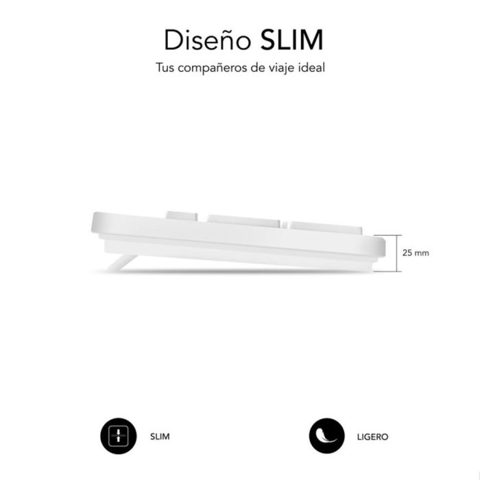 SUBBLIM Teclado Business Slim Silencioso con cable USB B 1