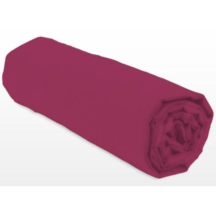 Sábana bajera ajustable - LOVELY HOME - LH71608 - 160x200+35 cm - Fucsia