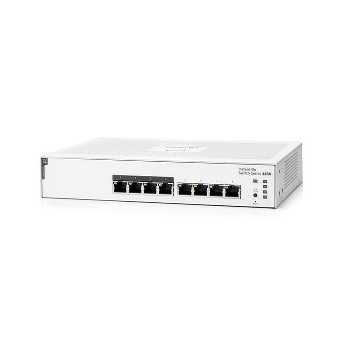 Hewlett Packard Enterprise Aruba Instant On 1830 8G 4p Class4 PoE 65W Switch Hewlett Packard Enterprise Aruba Instant On 1830 8G 4p Class4 PoE 65W Switch