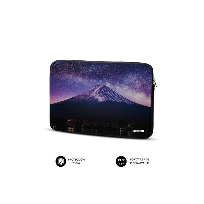 SUBBLIM Funda Ordenador Neopreno Trendy Sleeve Neo Mountain 13.3-14" Slim Ligera y Antigolpes 1 SUBBLIM Funda Ordenador Neopreno Trendy Sleeve Neo Mountain 13.3-14" Slim Ligera y Antigolpes 1