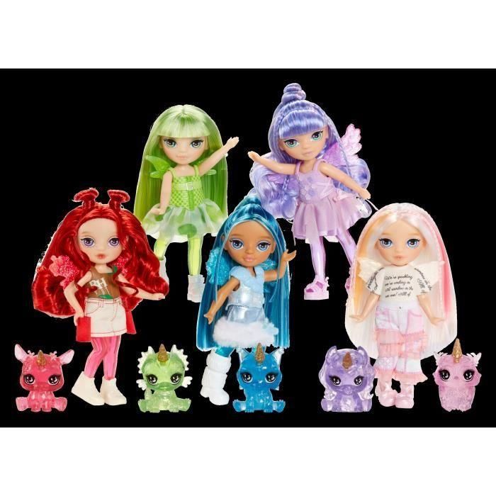 Rainbow High LIT35051543381 Muñeca Littles Rainbow Fantasy Fairies - Manzana (Roja) 5