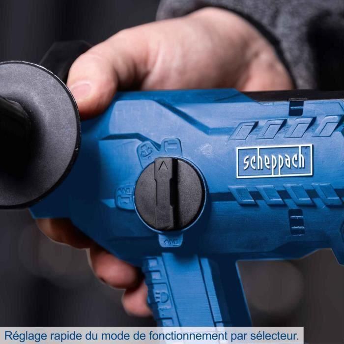 Scheppach BC-RHD230-X Taladro Percutor sin Escobillas 20V IXES, 2,2 Julios, SDS Plus, 1400 rpm, sin Batería/Cargador 5