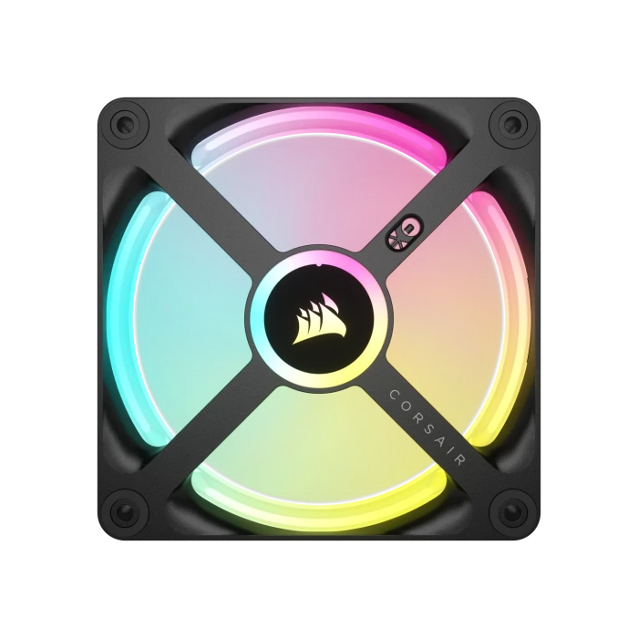 Corsair CO-9051001-WW Ventilador para Carcasa del Ordenador 12 cm Negro, Blanco - 480-2400 RPM, 63.1 CFM, PWM, LED Multi 5 Corsair CO-9051001-WW Ventilador para Carcasa del Ordenador 12 cm Negro, Blanco - 480-2400 RPM, 63.1 CFM, PWM, LED Multi 5