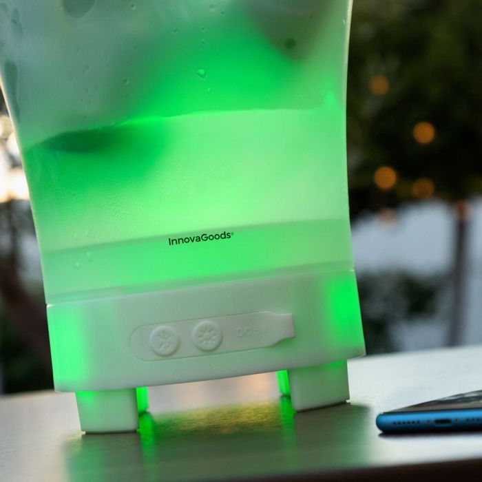Cubitera LED con Altavoz Recargable Sonice InnovaGoods 5 Cubitera LED con Altavoz Recargable Sonice InnovaGoods 5