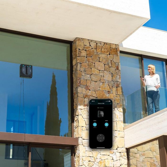 Cecotec Robot Limpiacristales Inteligente Windroid 1490, control remoto, 72W, doble spray 2