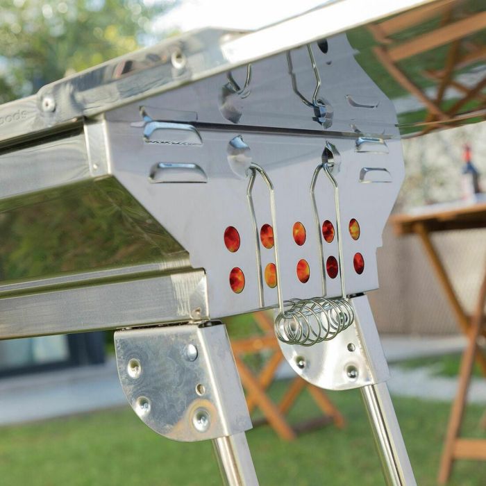 Pack Barbacoa Plegable de Acero Inoxidable para Carbón y Encendedor Eléctrico Recargable y Flexible InnovaGoods 20 Pack Barbacoa Plegable de Acero Inoxidable para Carbón y Encendedor Eléctrico Recargable y Flexible InnovaGoods 20
