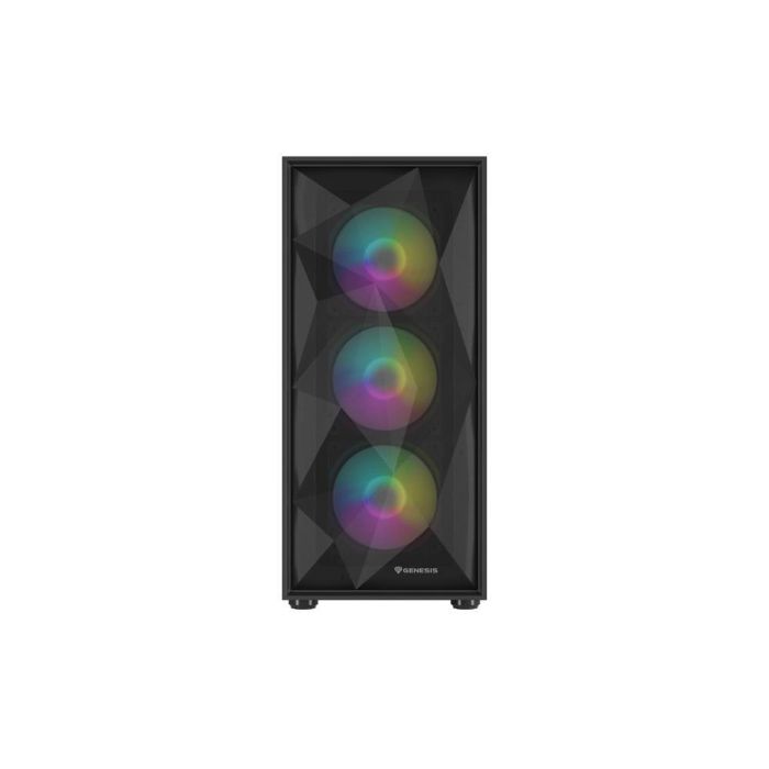GENESIS Diaxid 605 Carcasa Gaming Midi Tower ARGB, USB-C, Compatible ATX, AIO 420mm, Cristal Templado y Filtro Antipolvo Negro 5 GENESIS Diaxid 605 Carcasa Gaming Midi Tower ARGB, USB-C, Compatible ATX, AIO 420mm, Cristal Templado y Filtro Antipolvo Negro 5
