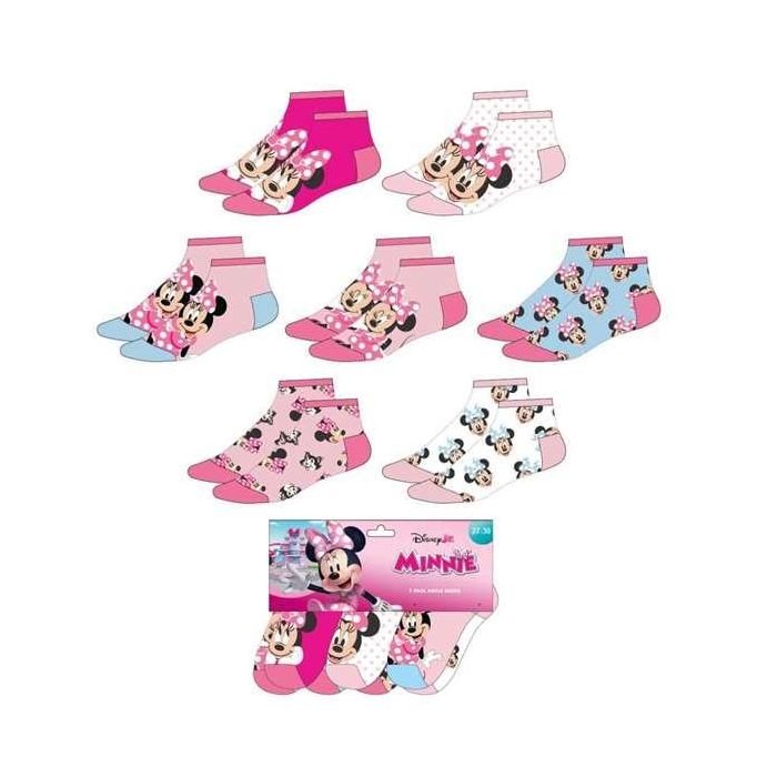 Cerdá Pack Calcetines Tobillero Minnie T.27/30 Multicolor Surtido