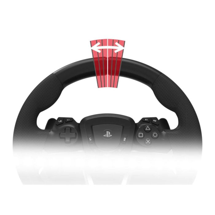 Hori Racing Wheel APEX P5 Volante y Pedales de Carreras Licencia Oficial Sony para PC, PS4, PS5, 280mm, Rotación 270°, Vibración TouchSense 10