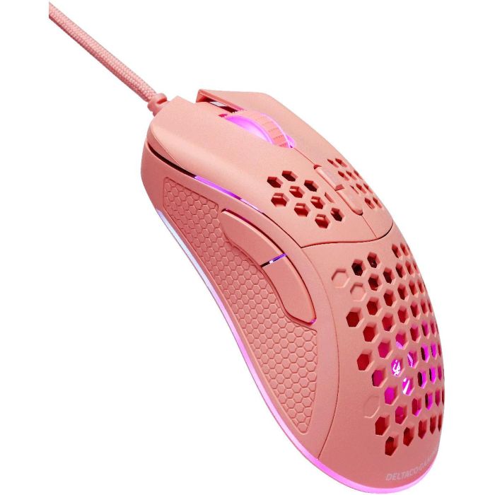 Deltaco Gaming Maus USB, RGB pink 4 Deltaco Gaming Maus USB, RGB pink 4