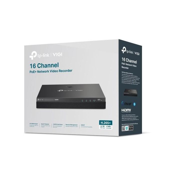 TP-Link NVR2016H-16MP Omada VIGI Grabador de Vídeo en Red 16 Canales PoE+ para Cámaras IP 3 TP-Link NVR2016H-16MP Omada VIGI Grabador de Vídeo en Red 16 Canales PoE+ para Cámaras IP 3