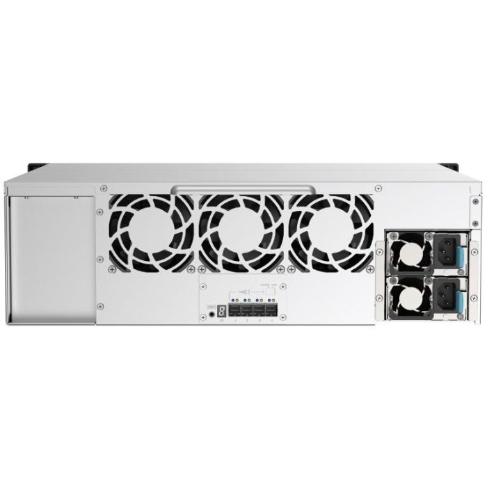 QNAP TL-R1620SEP-RP 16-bay 3U rackmount SAS 12Gbps JBOD expansion enclosure with SAS expander 12Gbps & SAS/SATA 6Gbps drives 6
