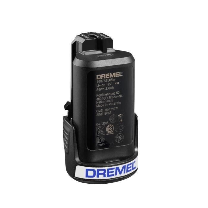 DREMEL Batería Repuesto Litio 12V 2.0Ah para Herramientas Rotativas Multiusos 8200, 8220, 8300 1
