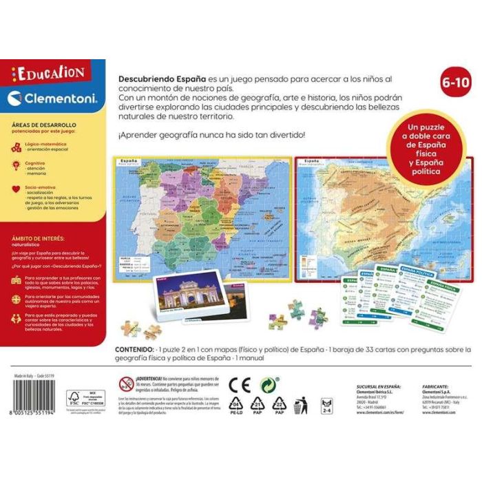 Clementoni Mapa Geo Descubre España 3 Clementoni Mapa Geo Descubre España 3