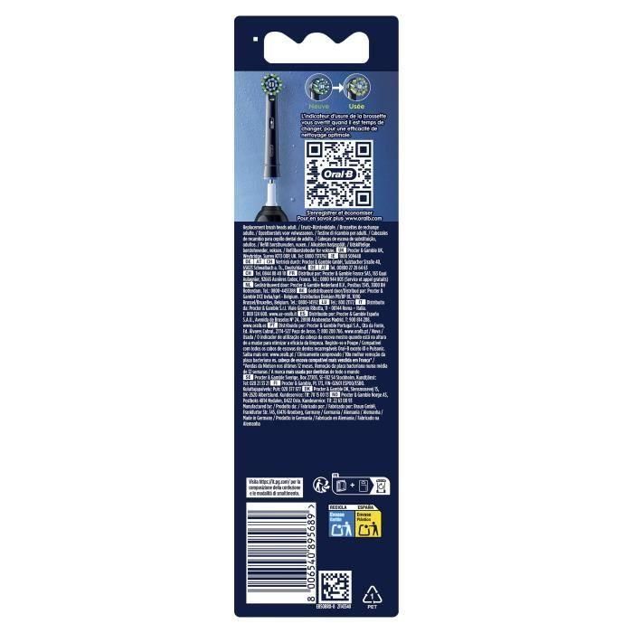 Oral-B ORA1727109856990 Cepillos Cross Action Pro Pack de 8 Negro 5