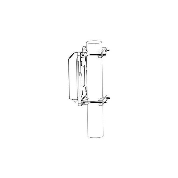 Z ALLNET Switch unmanaged outdoor 3 Port Gigabit 100W zbh. Mast-Montage/Pole-Mount Kit 2