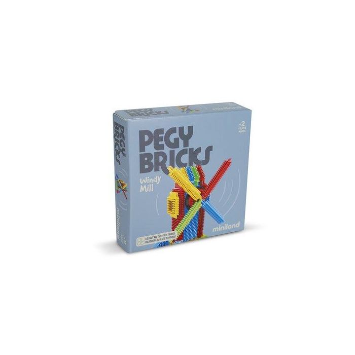 Juego Miniland Pegy Bricks: Windy Mill (+2 Años)