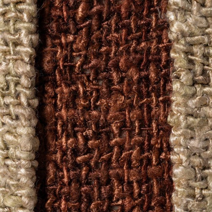 Cojín Beige-Teja Viscosa-Algodón 50 X 50 cm