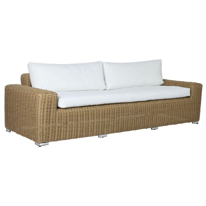 Sofa Terraza Y Jardin DKD Home Decor Marron Claro Beige 85 x 80 x 222 cm Set de 4 2