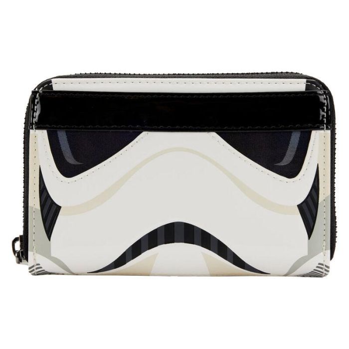 Loungefly Star Wars Cartera Lenticular Stormtrooper Billetera 15x10cm Piel Vegana Cremallera Bronce Ranuras Tarjetas DNI Forro