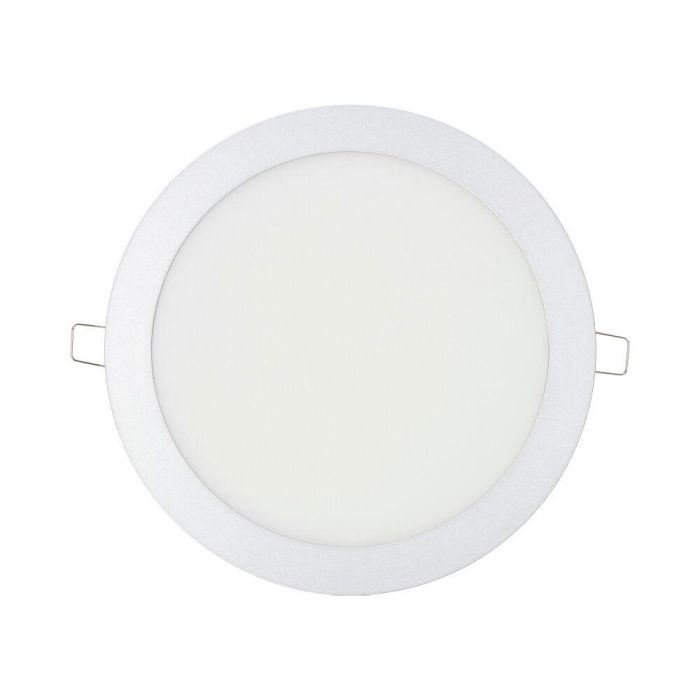 Edm Downlight LED Empotrable Redondo 20W Luz Día 4000K 1500 Lm Cromado Ø 22,5 cm 1