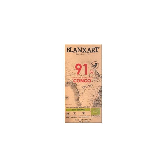 Chocolate Negro 91% Congo 75 Gr Eco