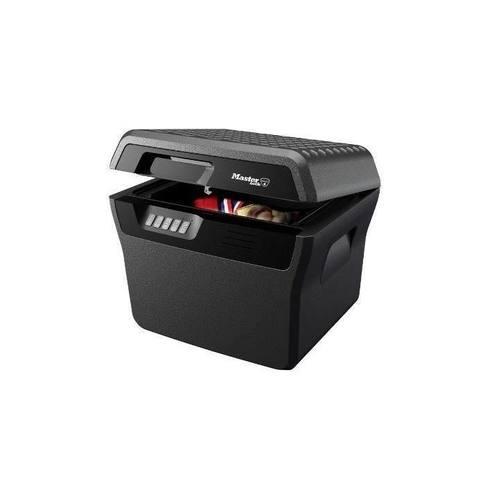 Master Lock Caja Fuerte Ignífuga e Impermeable Electrónica 18.5 Litros, Aprobada UL/ETL con Resistencia al Fuego 30 Minutos a 843°C y Asas Integradas Master Lock Caja Fuerte Ignífuga e Impermeable Electrónica 18.5 Litros, Aprobada UL/ETL con Resistencia al Fuego 30 Minutos a 843°C y Asas Integradas