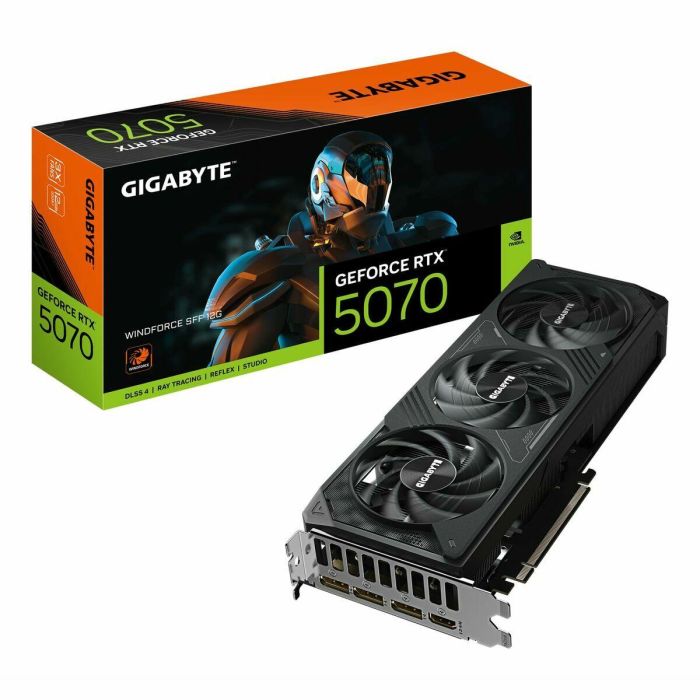 GIGABYTE GeForce RTX 5070 WINDFORCE SFF 12G AAAQE25097 Tarjeta Gráfica GDDR7 7680x4320 PCI-E 5.0 17 GIGABYTE GeForce RTX 5070 WINDFORCE SFF 12G AAAQE25097 Tarjeta Gráfica GDDR7 7680x4320 PCI-E 5.0 17