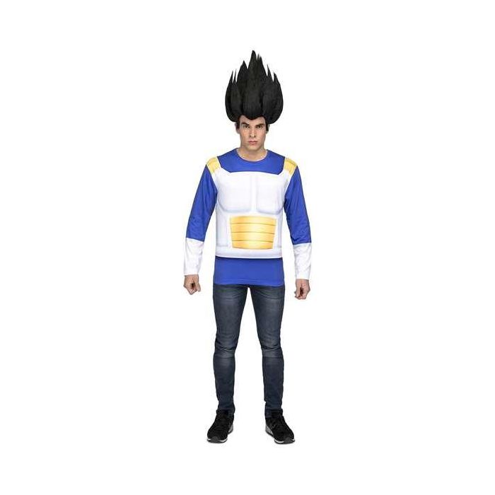 My Other Me Disfraz Camiseta de Vegeta Talla L para Adulto – Material: 95% Poliéster y 5% Spandex My Other Me Disfraz Camiseta de Vegeta Talla L para Adulto – Material: 95% Poliéster y 5% Spandex