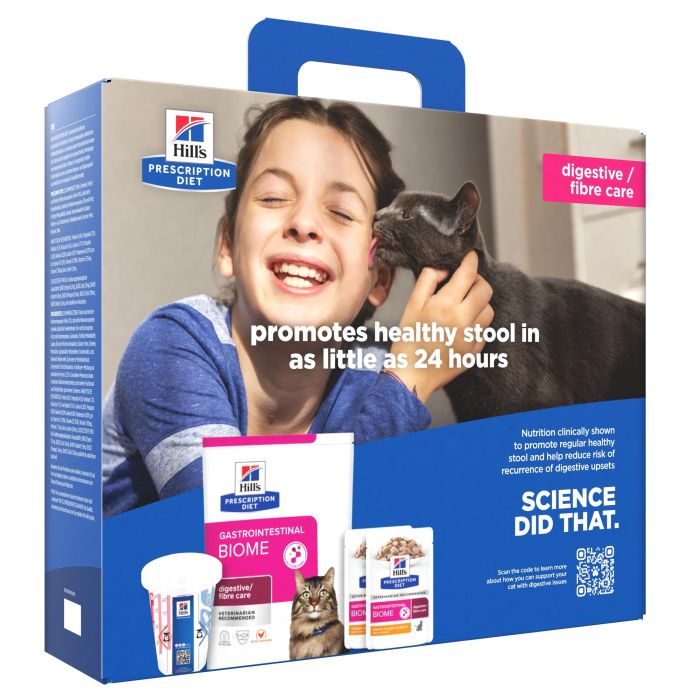 Hill's Pd Feline Gastrointestinal Biome Kit Alimento Dietético para Gatos con Pollo, Muy Digerible, 300 gr + 2x85 gr