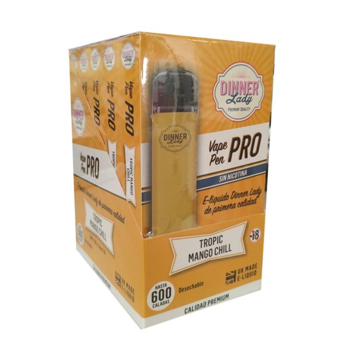Dinner lady pro vapeador tropic mango sin nicotina pack 10un Dinner lady pro vapeador tropic mango sin nicotina pack 10un
