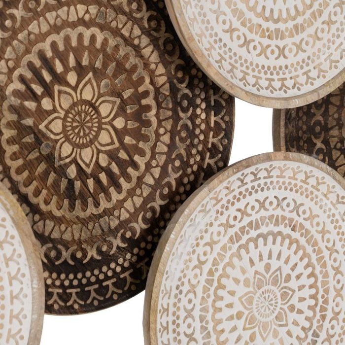 Mural Pared Blanco-Natural 102 X 5 X 55 cm