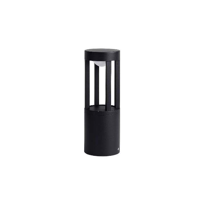 Baliza LED Exterior 30Cm 10W 220VAC 3000ºK Negro 0 Baliza LED Exterior 30Cm 10W 220VAC 3000ºK Negro 0