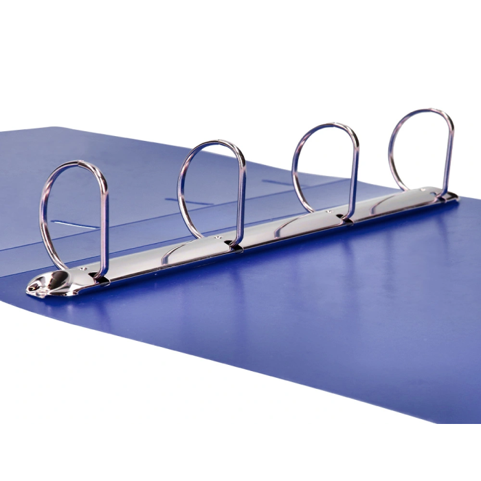 Liderpapel Carpeta 4 Anillas 40 mm Polipropileno Din A4 Azul Translucido 8