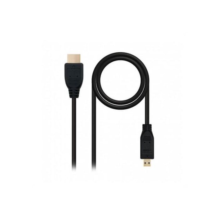 Cable HDMI a Micro HDMI NANOCABLE 10.15.3501 Negro (0,8 m) 1