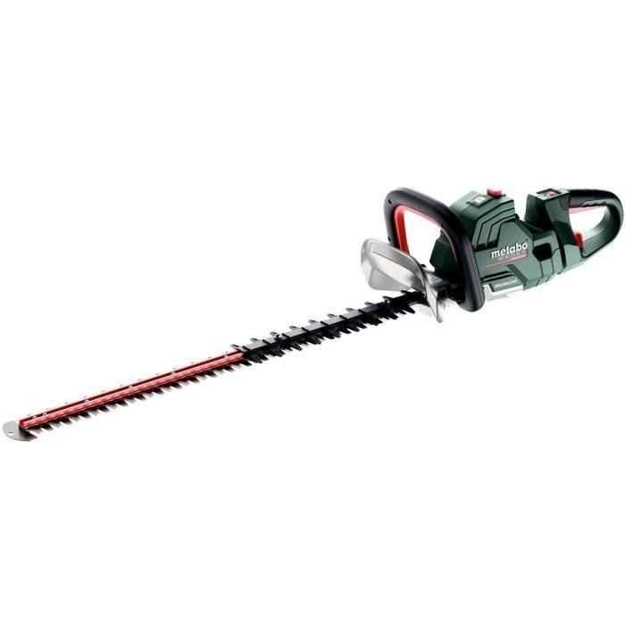 Metabo HS 18 LTX BL 75 Cortasetos de batería con motor sin escobillas, mango giratorio y protección de la cuchilla