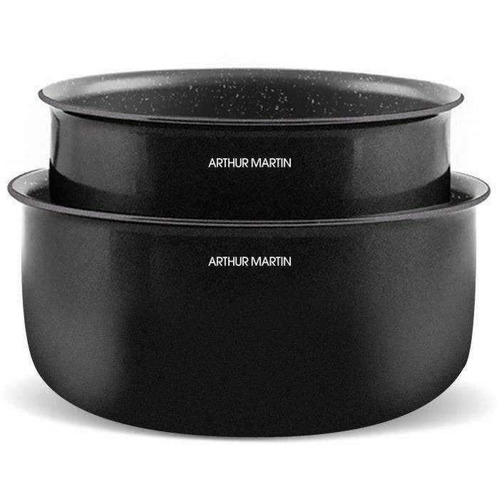Arthur Martin AM558 Batería de Cocina Inducción Aluminio 20 Piezas con Mango Extraíble para Todo Tipo de Fuegos 5