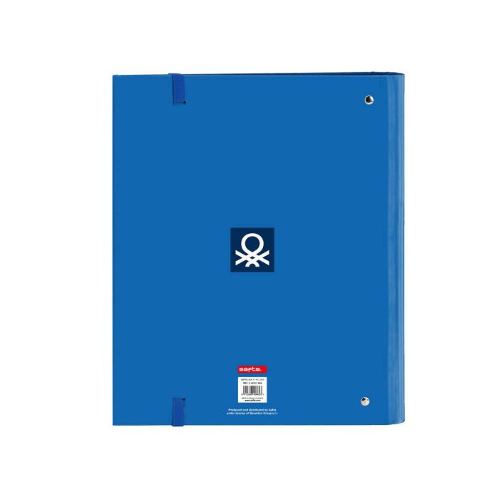 Carpeta de anillas Benetton Deep water Azul (27 x 32 x 3.5 cm) 1